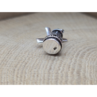 Echt zilveren bewegende windmolen hanger